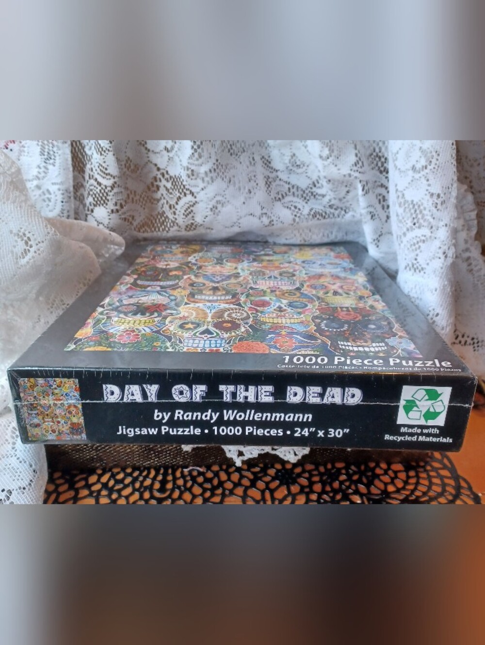 NEW 1000-PIECE JIGSAW PUZZLE VERMONT CHRISTMAS COMPANY "DAY OF THE DEAD" 24"x30" - Picture 6 of 11